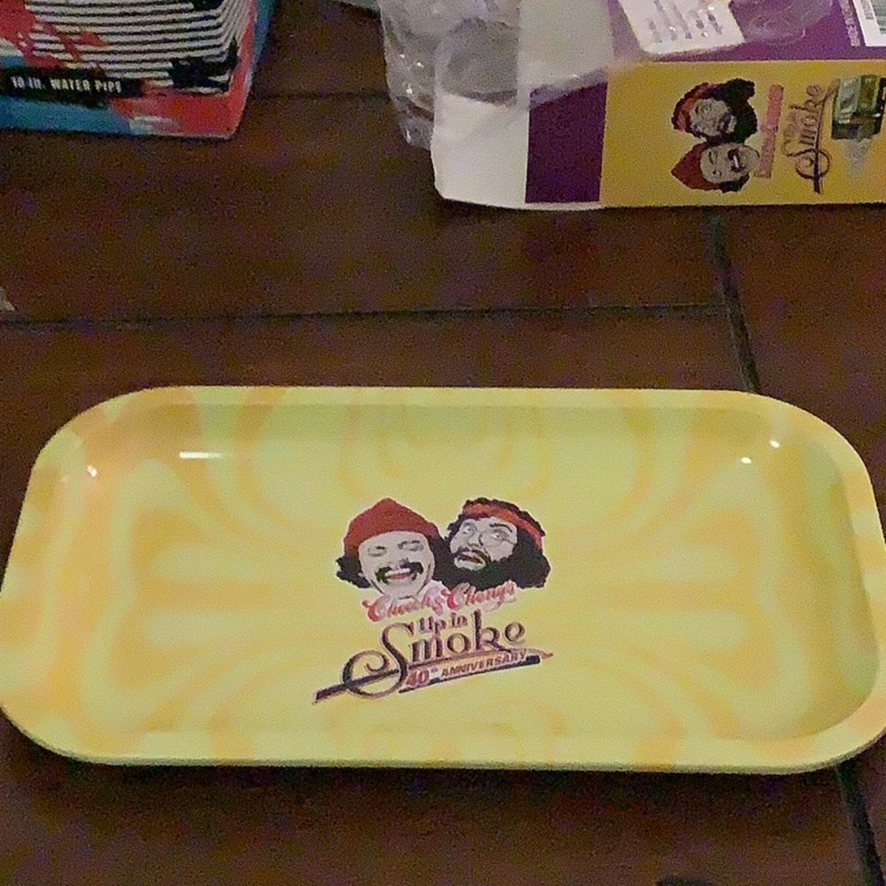 Cheech and Chong metal tray